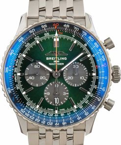 HandMade The Breitling Navitimer B01 Chronograph 46 Green Dial