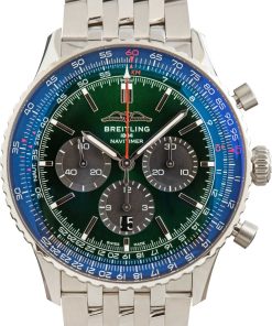 HandMade The Breitling Navitimer B01 Chronograph 46 Green Index Dial