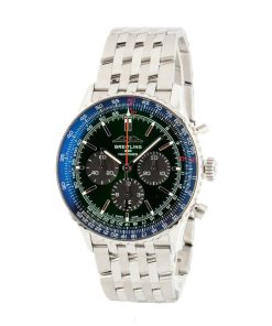 Alternative view of HandMade The Breitling Navitimer B01 Chronograph 46 Green Index Dial