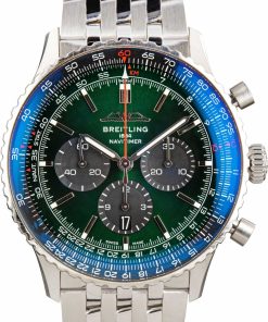 HandMade The Breitling Navitimer B01 Chronograph 46 Green Index Dial