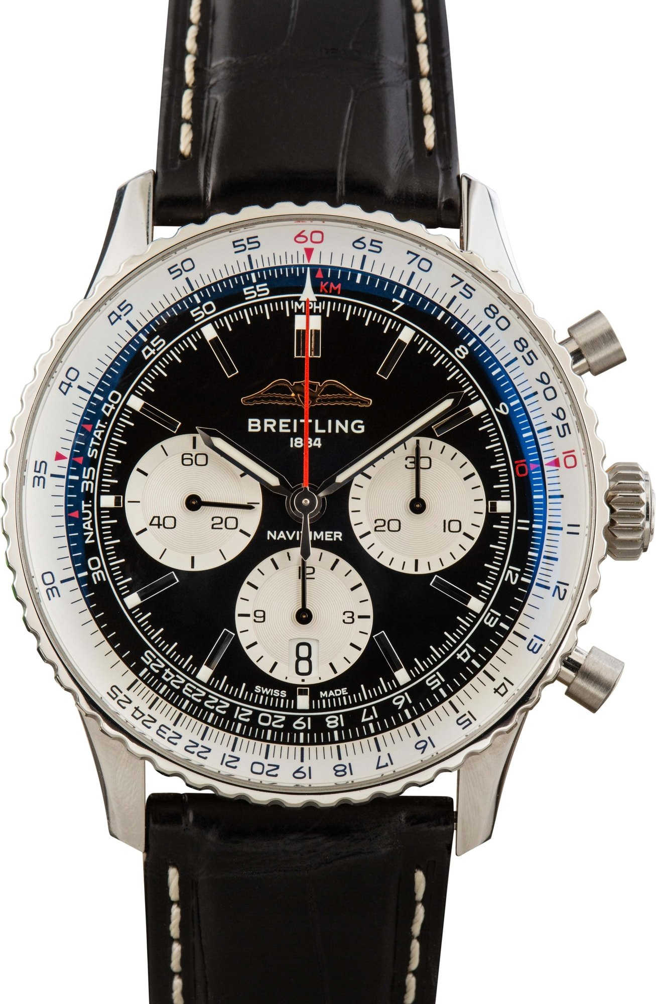 HandMade The Breitling Navitimer B01 Chronograph 43 Black Dial