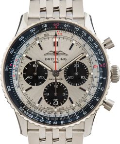 HandMade The Breitling Navitimer B01 Chronograph 43 Silver Dial