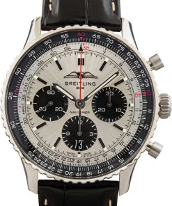 HandMade The Breitling Navitimer B01 Chronograph 43 Silver Dial