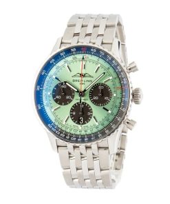 Alternative view of HandMade The Breitling Navitimer B01 Chronograph 43 Green Dial