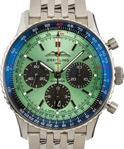 HandMade The Breitling Navitimer B01 Chronograph 43 Green Dial