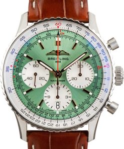 HandMade The Breitling Navitimer Chronograph Green Dial