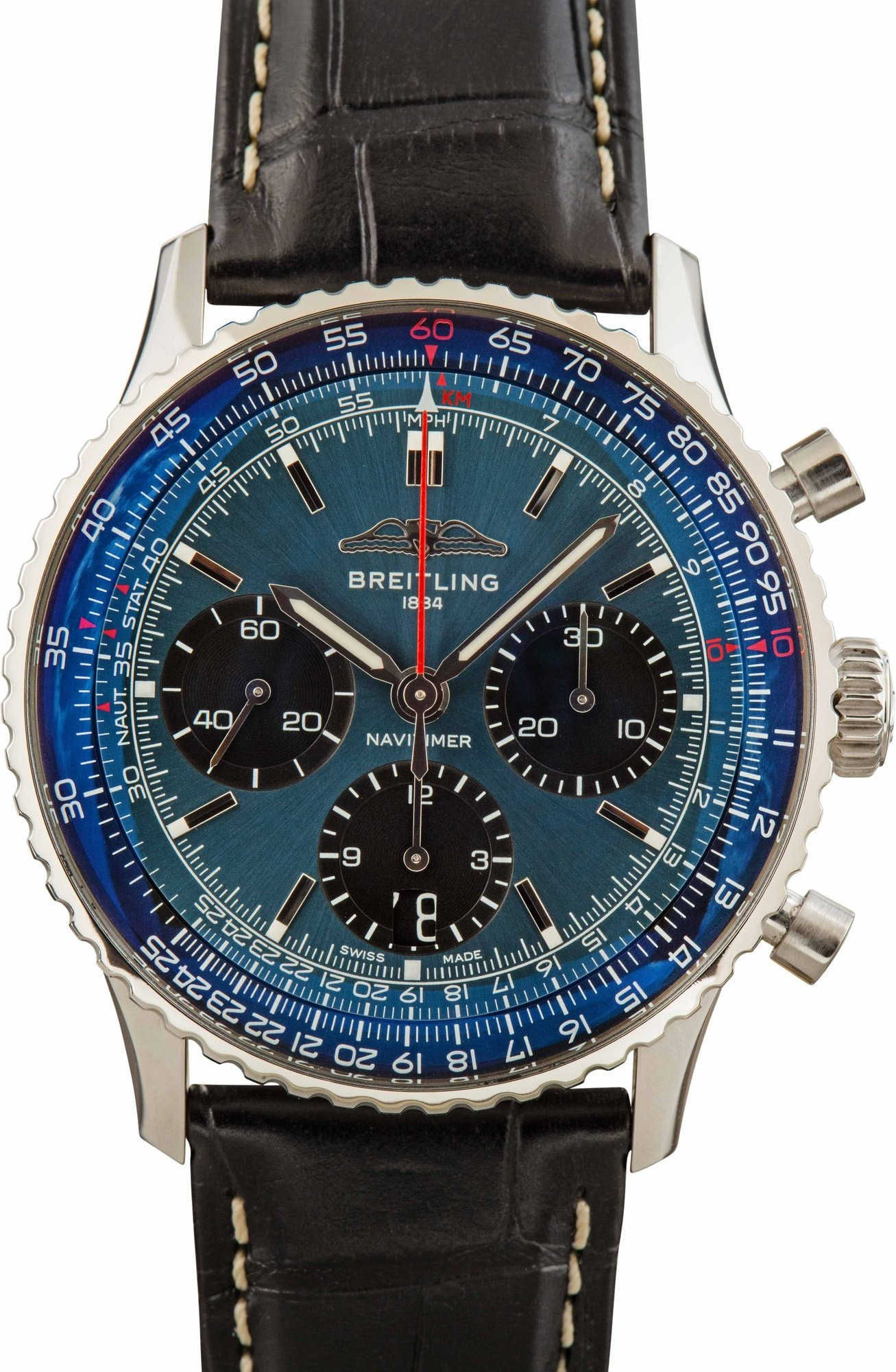 HandMade The Breitling Navitimer Chronograph Blue Dial