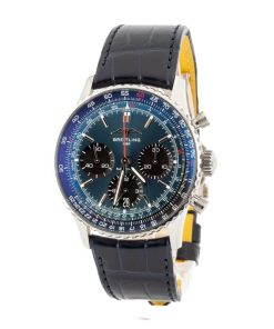 Alternative view of HandMade The Breitling Navitimer B01 Chronograph Blue Index Dial