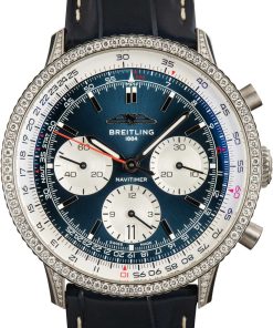 HandMade The Breitling Navitimer B01 Chronograph 41 Diamond Bezel