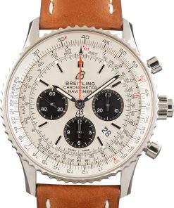 HandMade The Men's Breitling Navitimer B03 Chronograph Rattrapante Silver Dial