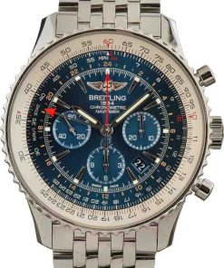 HandMade The Breitling Navitimer GMT Blue Dial