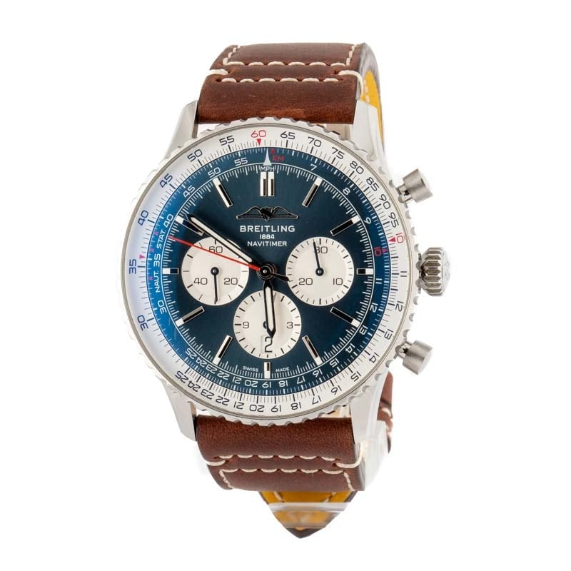 HandMade The Breitling Navitimer B01 Chronograph 46 Blue Dial - Image 2