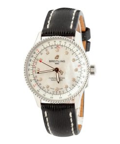 Alternative view of HandMade The Breitling Navitimer Automatic 35 Diamond Mother of Pearl Dial