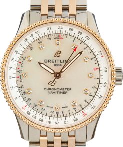 HandMade The Breitling Navitimer Automatic 35 Steel & 18k Red Gold