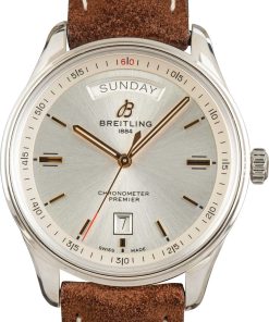 HandMade The Breitling Premier Automatic Day & Date 40 Silver