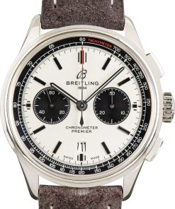 HandMade The Breitling Premier B01 Ref AB0118 Silver Dial