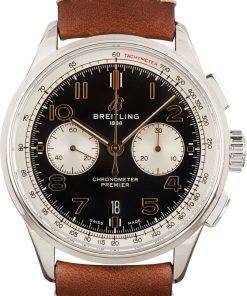 HandMade The Breitling Premier B01 Chronograph 42 Norton Black Dial