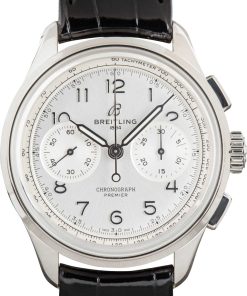 HandMade The Breitling Premier B09 Chronograph 40 Silver Dial
