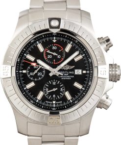 HandMade The Breitling Super Avenger Steel 48MM Black Dial