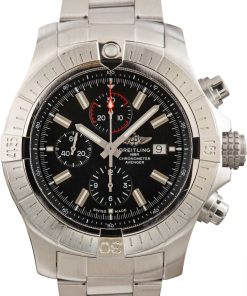 HandMade The Breitling Super Avenger Steel 48MM Black Dial
