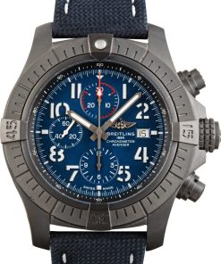 HandMade The Breitling Super Avenger Chronograph 48 Night Mission Blue Dial