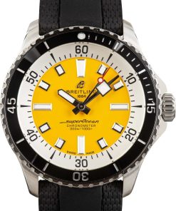 HandMade The Breitling Superocean Automatic 42 Yellow Dial
