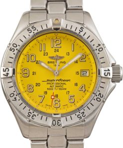 HandMade The Breitling Superocean Yellow Arabic Dial