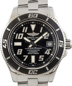 HandMade The Men's Breitling Superocean Black Arabic Dial