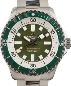 HandMade The Breitling Superocean Automatic 44 Green Dial