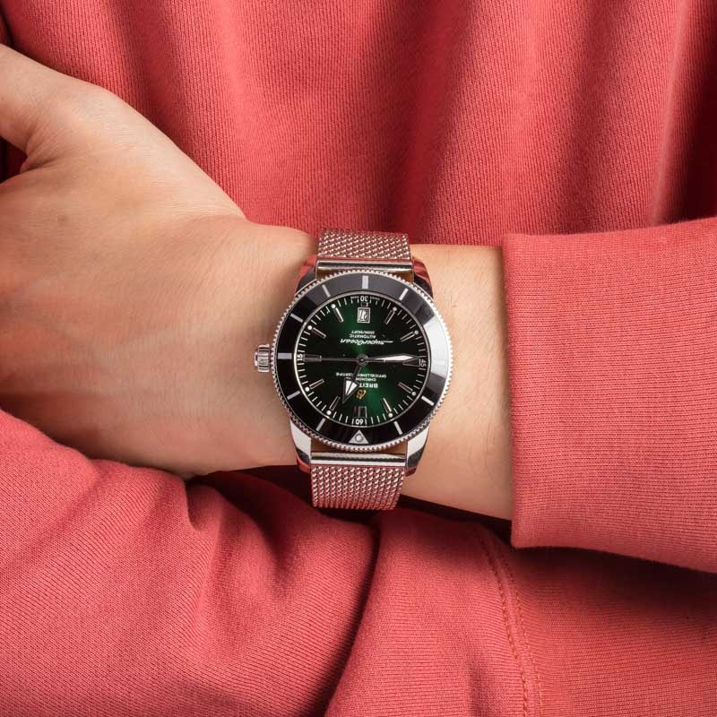 HandMade The Breitling Superocean Heritage B20 Automatic 46 Green Dial - Image 5