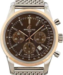 HandMade The Breitling Transocean Chronograph Stainless Steel & Rose Gold
