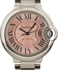 HandMade The Cartier Ballon Bleu Pink Roman Dial