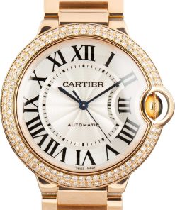 HandMade The Cartier Ballon Bleu WE9005Z3 Diamond Bezel