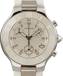 HandMade The Cartier Must 21 Chronoscaph White Dial