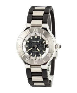 Alternative view of HandMade The Cartier Must 21 Autoscaph Black Dial