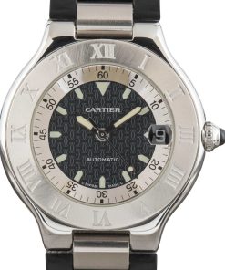 HandMade The Cartier Must 21 Autoscaph W10147U2 Black Dial