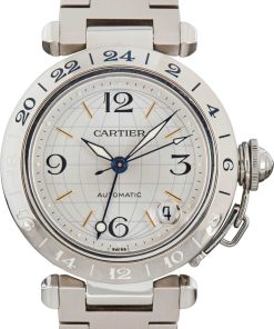 HandMade The Cartier Pasha GMT Stainless Steel