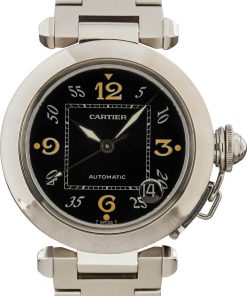 HandMade The Cartier Pasha C Stainless Steel Arabic Dial