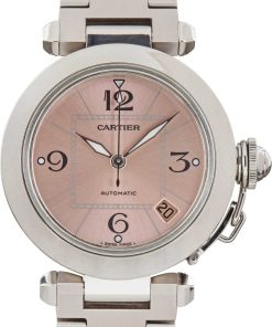 HandMade The Cartier Pasha W31075M7 Pink Dial