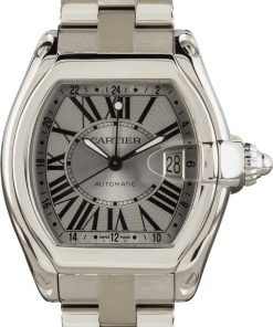 HandMade The Cartier Roadster GMT XL Silver Dial