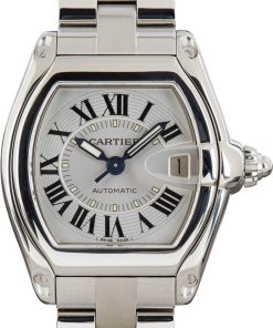 HandMade The Cartier Roadster W62000V3 Silver Roman Dial