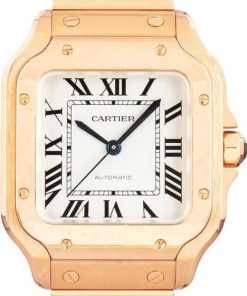 HandMade The Santos de Cartier WGSA0031 18k Rose Gold Medium Model