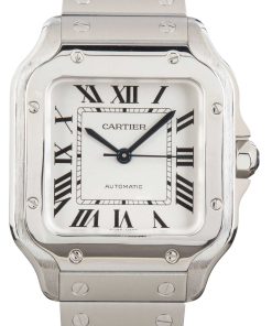 HandMade The Santos De Cartier WSSA0010 Stainless Steel Medium Model