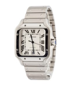 Alternative view of HandMade The Santos de Cartier Large Model WSSA0018 Stainless Steel