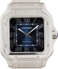 HandMade The Santos de Cartier Ref WSSA0063 Blue Medium Model