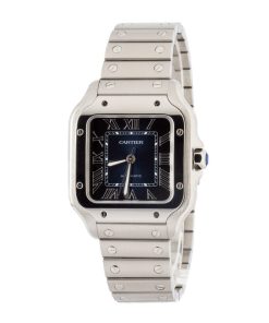 Alternative view of HandMade The Santos de Cartier WSSA0063 Medium Model Blue Dial