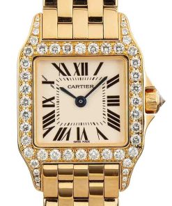 HandMade The Cartier Santos Demoiselle 18k Yellow Gold