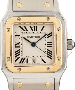HandMade The Cartier Santos Galbee W20011C4 Yellow Gold & Stainless Steel