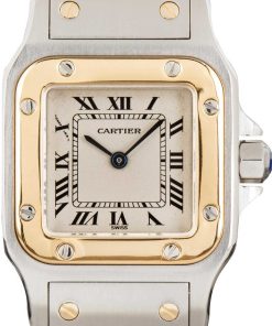 HandMade The Cartier Santos Galbee Ref W20012C4 Steel & 18k Gold