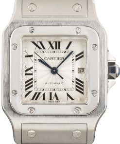 HandMade The Cartier Santos Galbee Silver Dial W20055D6 Stainless Steel